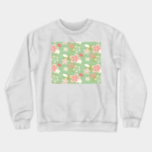 butterflies and flowers Crewneck Sweatshirt